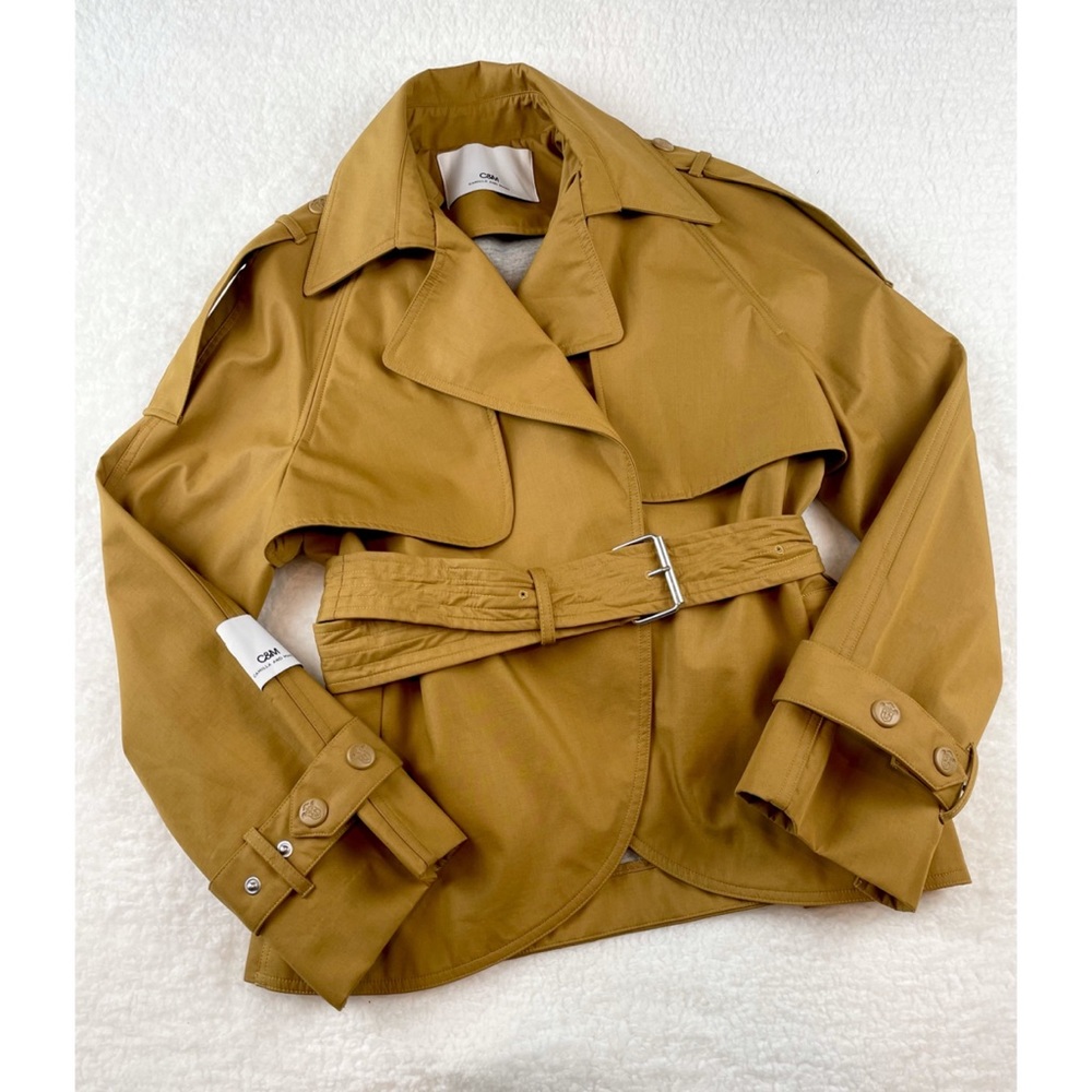 CAMILLA & MARC • Mustard Clarence Belted Jacket, 2 - Picture 4 of 16